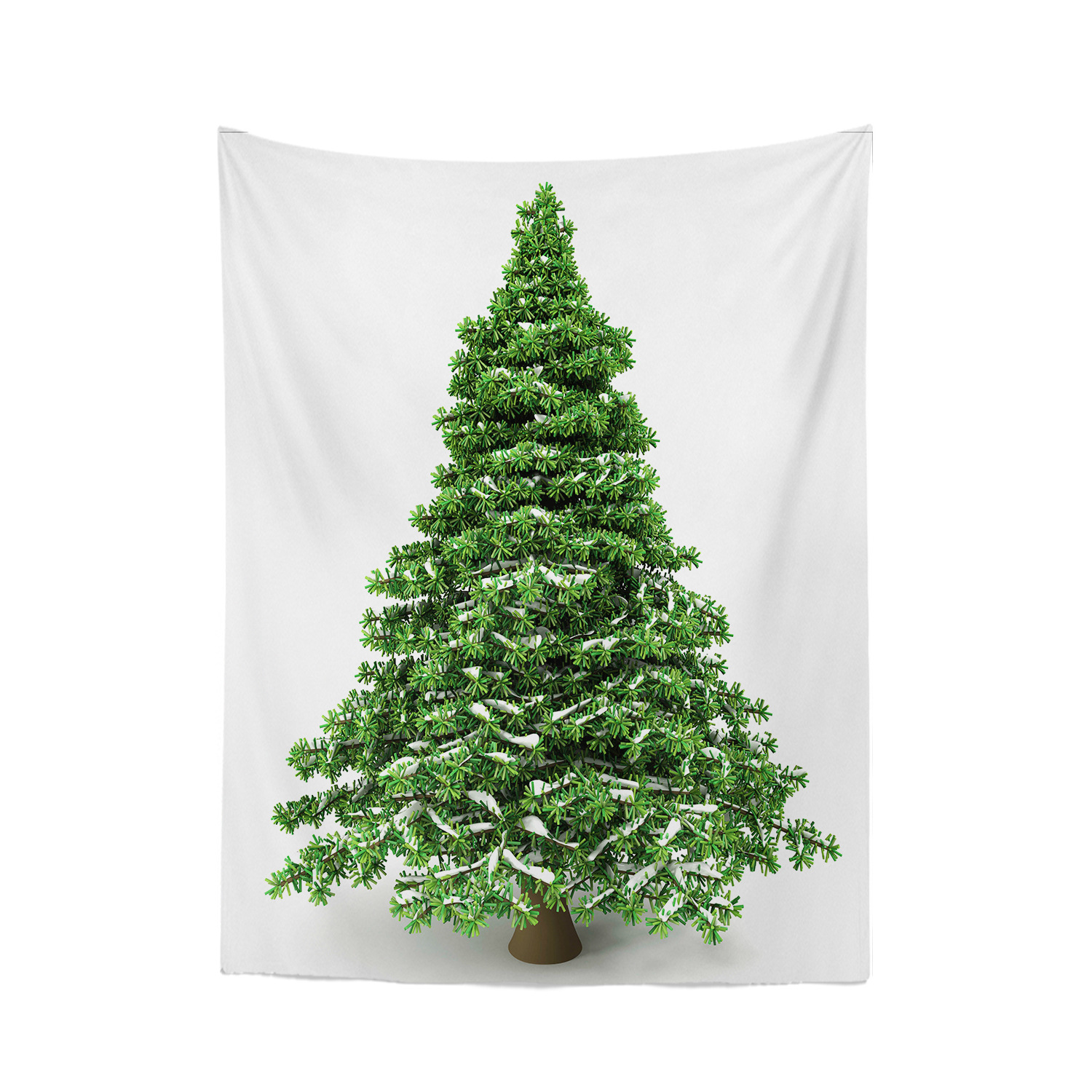 Målad platt tryck julgran filt bakgrundduk hängande tyg julsemester hem dekoration väggduk