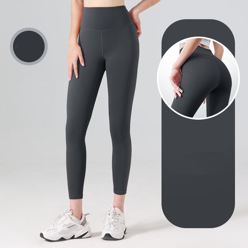 LL-MT20 Sportswear Kadın Yoga Kıyafet Çalışan İnce Tayt Pantolon Egzersiz Yetişkin Yüksek Bel Tayt Fitness Giyim Kızlar Elastik Sıska Spor Pantolon Hızlı Kuru