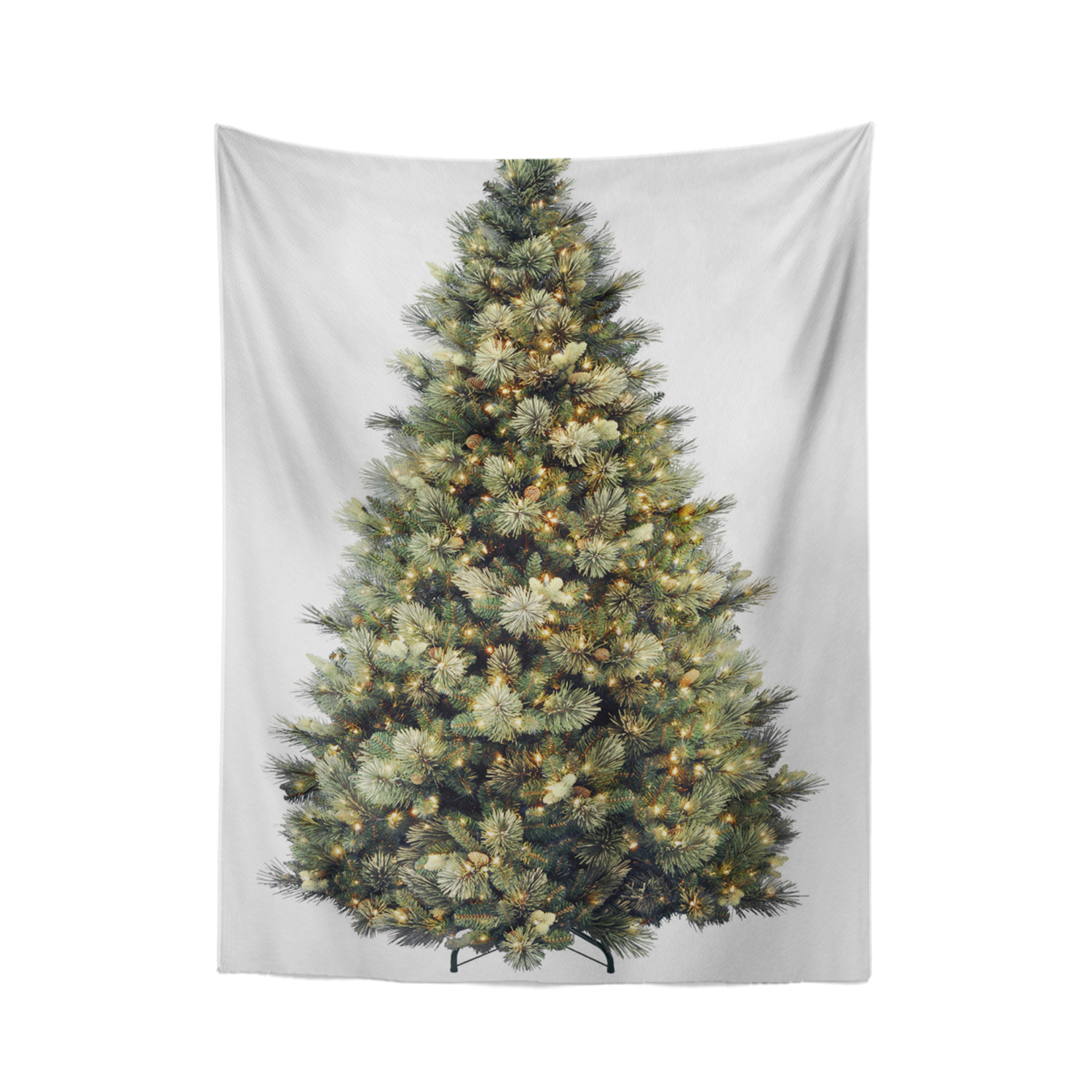 Painted Flat Print Christmas Tree Blanket Background Cloth Hanging Cloth Christmas Holiday Home Decoration Wall Cloth