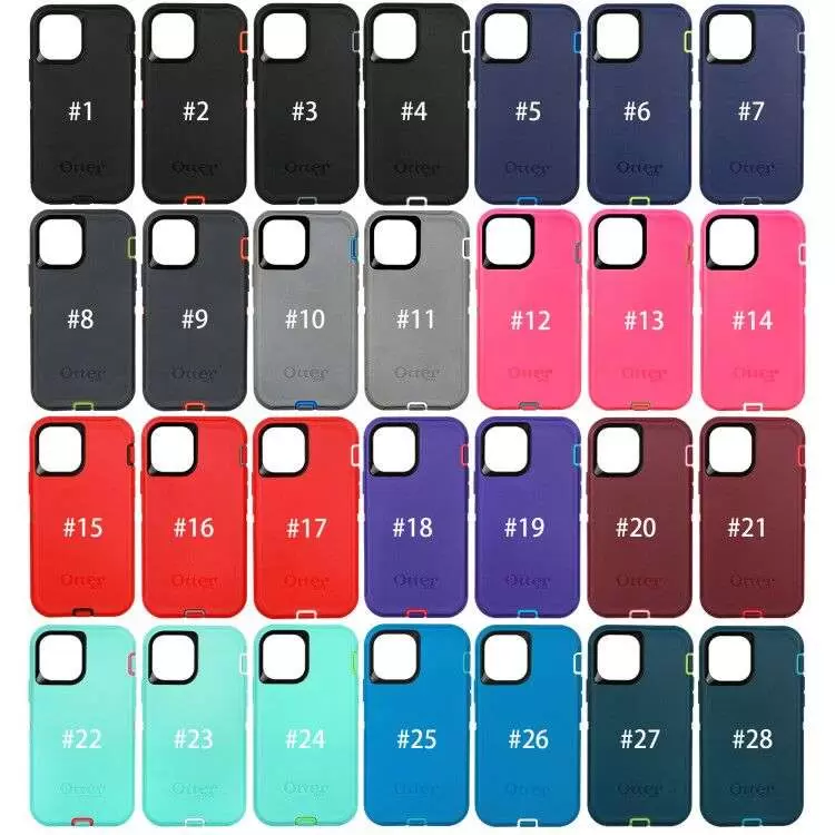 Étui série Defender pour iPhone 15 Mini 13 pro 14 pro max samsung S23 Plus S22 Ultra NOTE 20