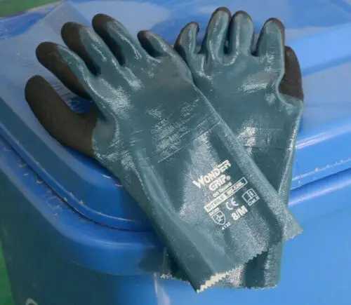 Fingerless Gloves Wonder Grip WG-528L Oil-proof Long tube Anti-cut Safety Work Glove Waterproof GlovesL231017