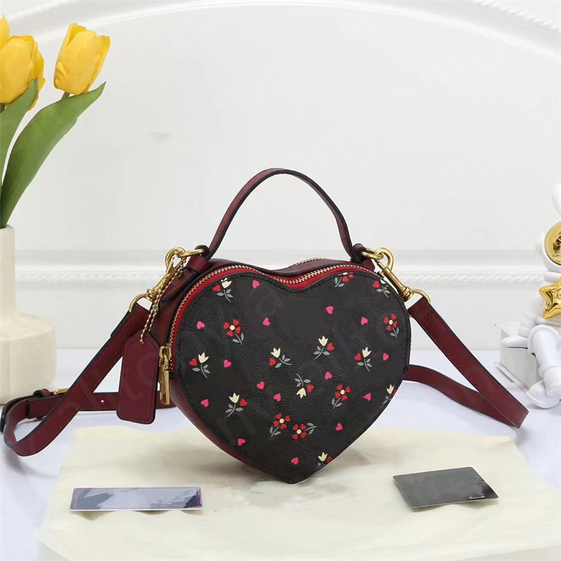 Mini Tasarımcı Tote Çantalar Kaliteli Deri Çanta Kadın Tasarımcı Çanta Çantaları Kalp Şeklinde Lady Moda Çapraz Çantalar Şeklinde Çanta