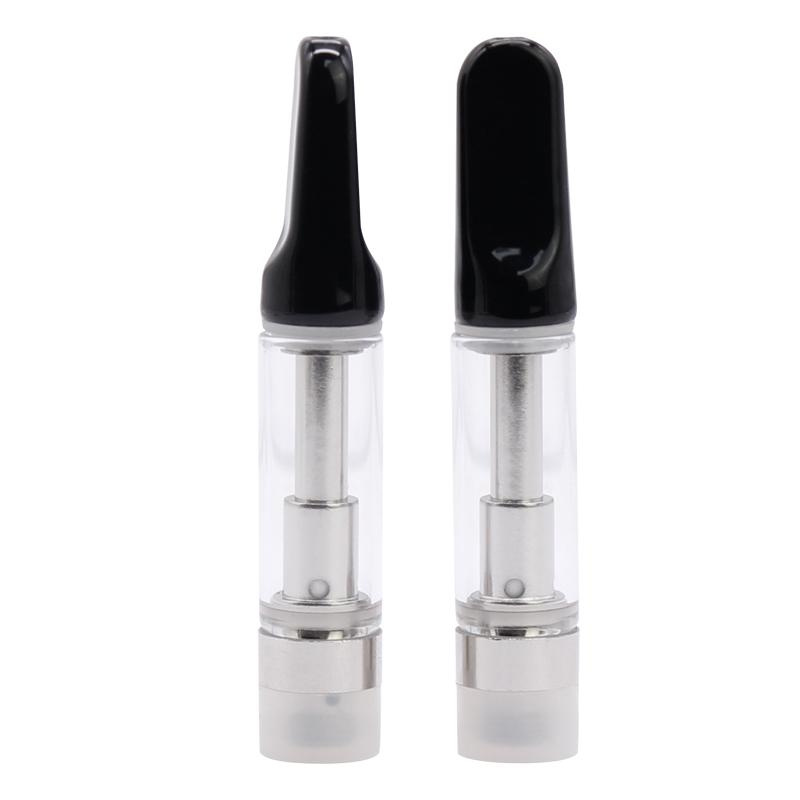 TH205 Dicas Cerâmicas Vazias Vape Cartucho 0.5ml 1ml Cartuchos Atomizador 510 Thread Óleo Grosso Dab Pen Wax Vaporizador