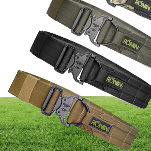 Tactical Ronin Belt 5cm Molle Suit Lnternal and Extern MC RG Ranger Quick Release Men039s Belt2588727