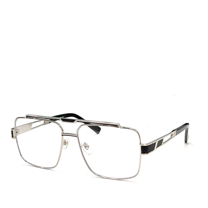 New fashion design square optical glasses 9106 exquisite metal frame avant-garde and generous style classic versatile clear lenses eyeglasses