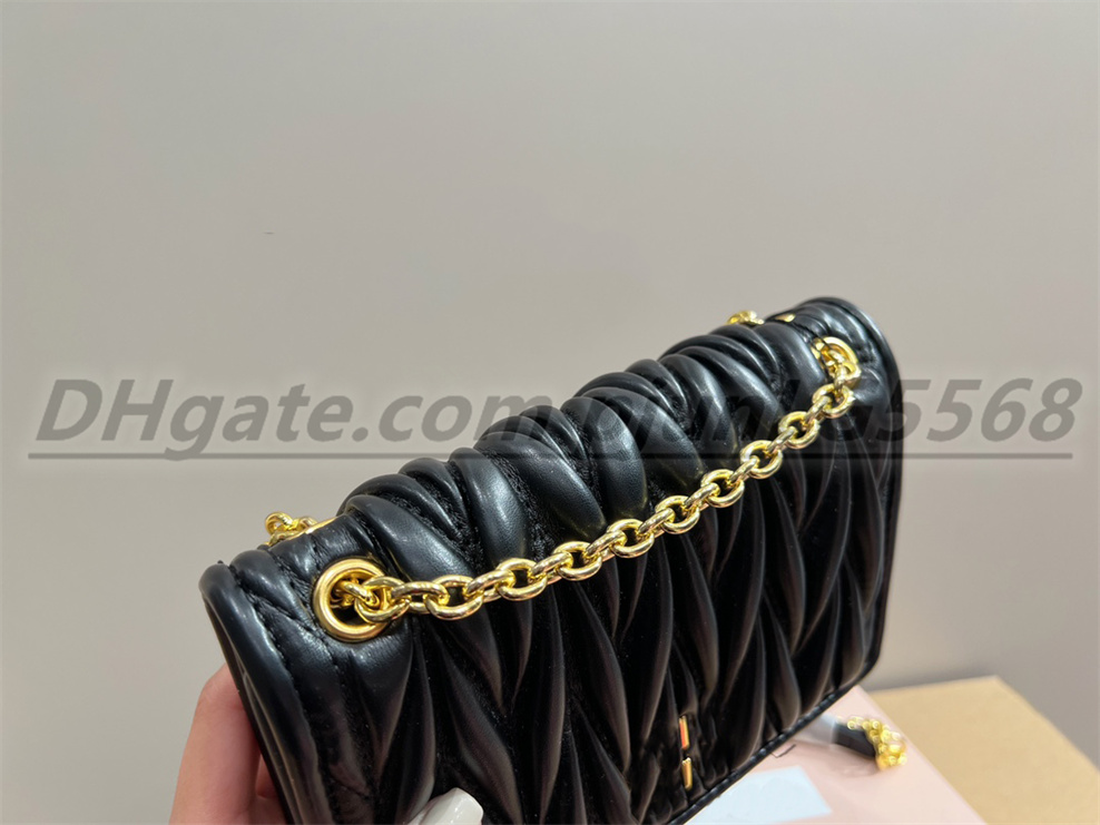 Hoogwaardige ketting schoudertassen zachte schapen lederen handtassen luxe ontwerpwallet dames kruis lichaamszak hobo bakken cosmetische tas tas handtassen handtassen