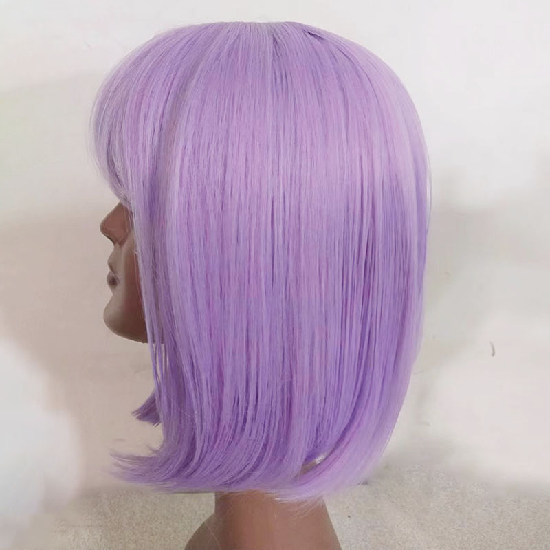Wonderful Party 14-дюймовый парик, короткий фиолетовый Боб, ролевой синтетический парик для девочек