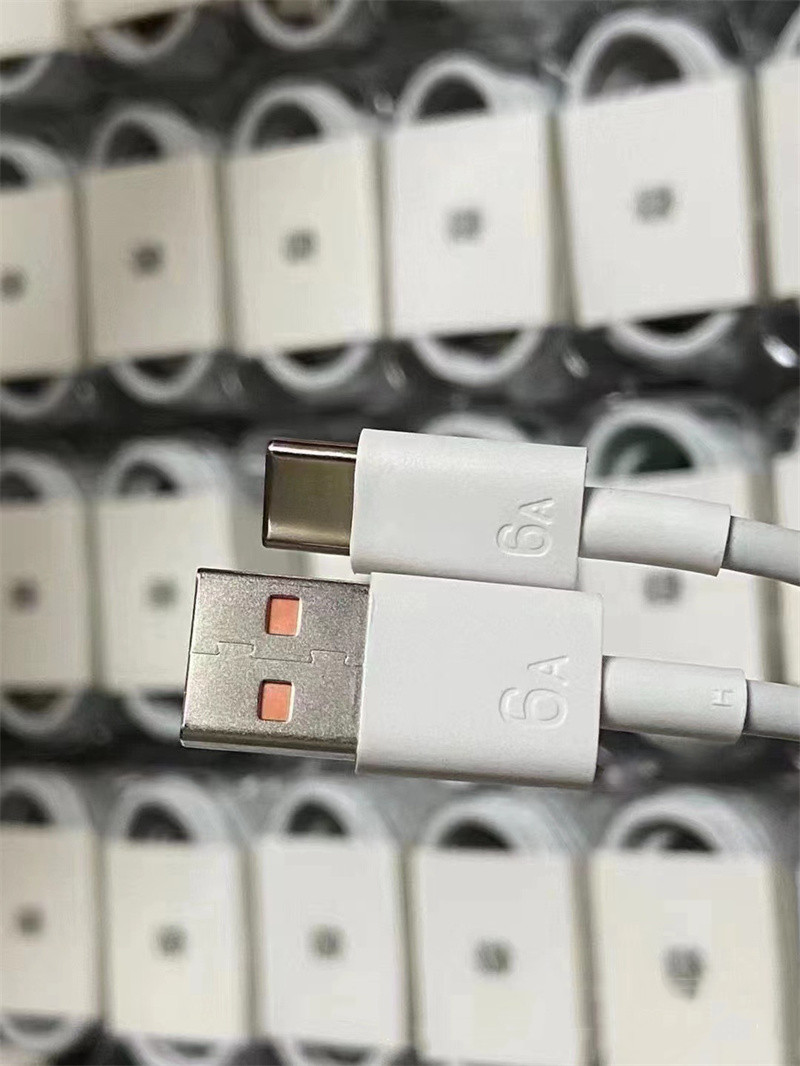 6A 66W USB Type C Super Fast Cable For Huawei Mate 40 50 Xiaomi 11 OPPO R17 samsung X 11 12 Fast Charging USB C Charger Cable Data Cord