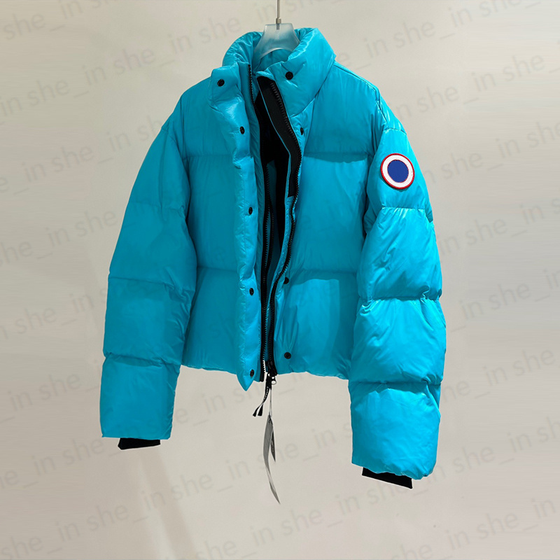 Puffer Coat Womens Short Parka Coats Winter Woman Fashion Puff Jackets Classic Letters Down Jacket Warm Windbreaker Outerwear Tops XS-XL