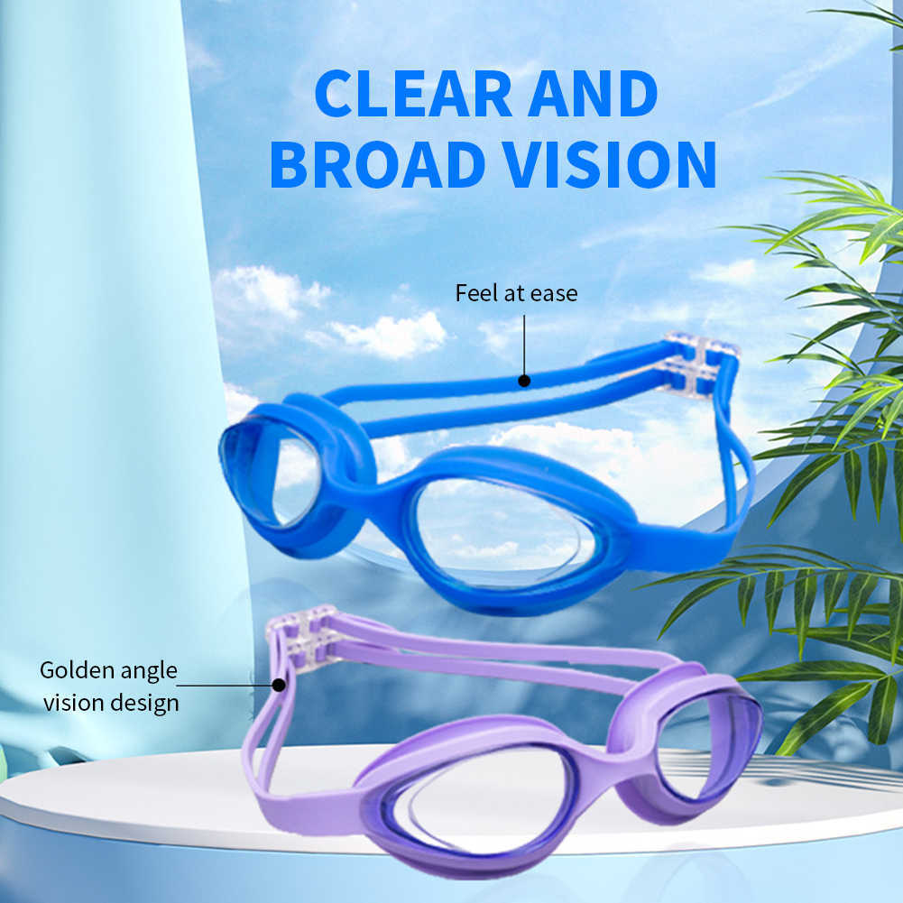 Goggles waterproof silicone Unisex swimming goggles adjustable buckle anti fog P230601 good