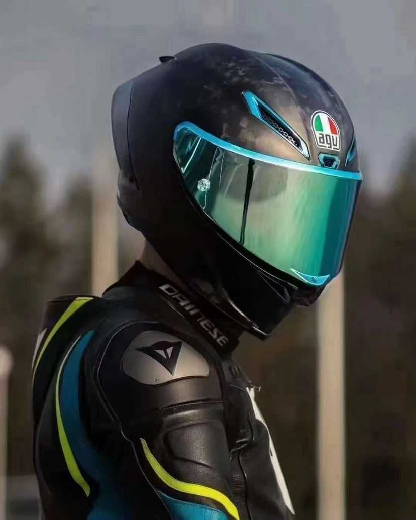 Full Face Open Face Motorcycle Helmet Agv Pista Gprr Motorcycle Helmet All Seasons Full Helmet Carbon Fiber Track Rossi Limited Edition Helmet YI-TZL3