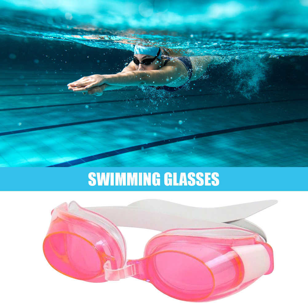 Goggles Unisex goggles HD transparent waterproof anti fog swimming UV resistant men's and women's glasses sports swimwear with earplugs P230601