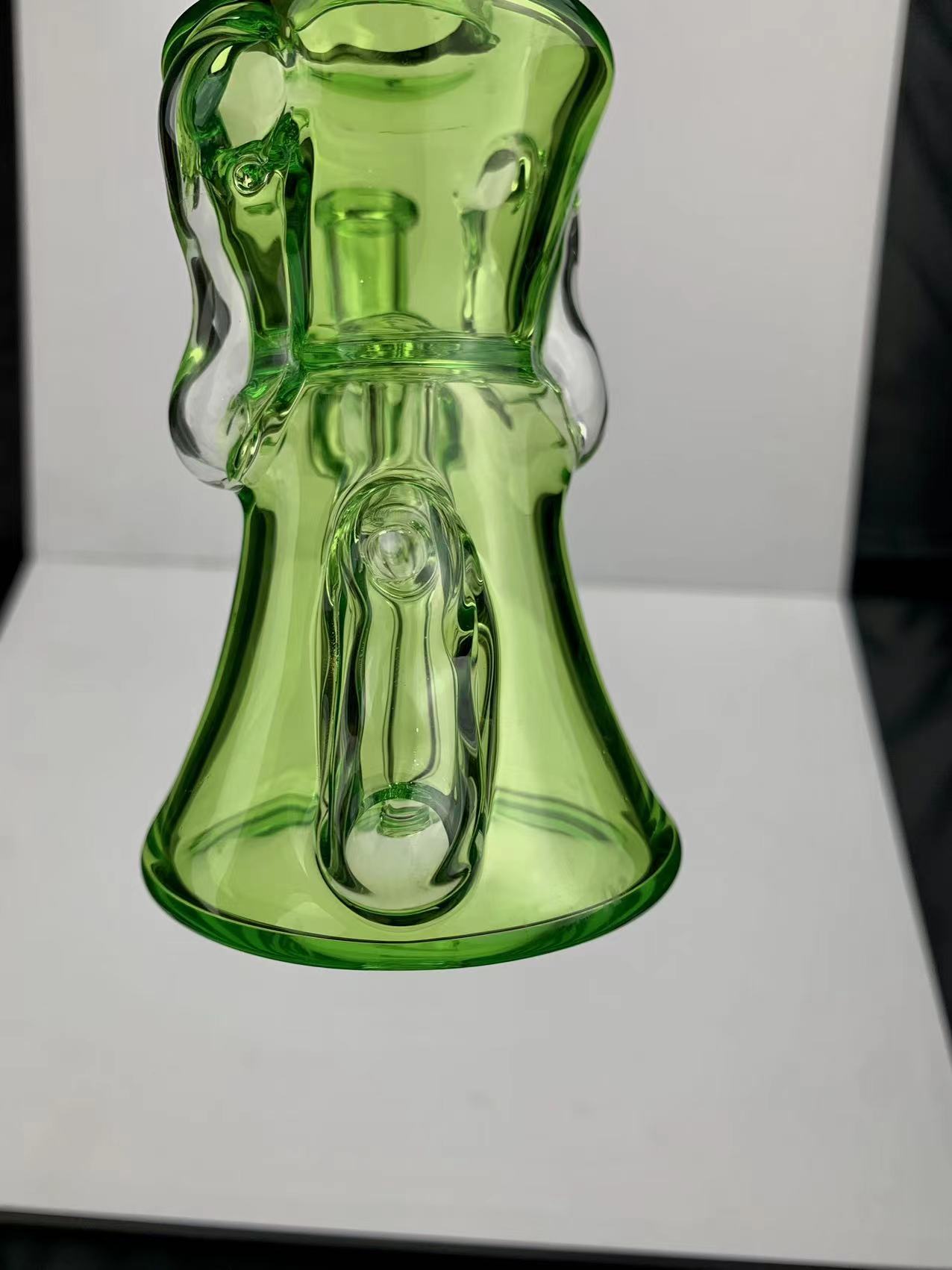 Partihandel av högkvalitativa anpassade produkter Bubbler Hookahs ljusblå glas Bong Oil Rig 14mm Inner Connector Bonus Bubble Ball Colors Instagram