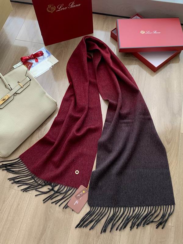 Realfine888 Women's LP Loropianas Grande Unita Cashmere Scarf Silk Shearling Pashmina Shawl Luksusowy projektant Scali dla kobiety z pudełkiem 23.10.4