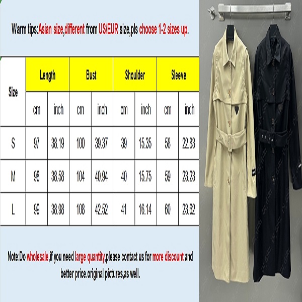 Woman Trench Coat Designer Sleeves Detachable Long Jackets 23FW Winter Windbreak Coats Classic Triangular Windproof Outerwear S-L di_girl Di_girl