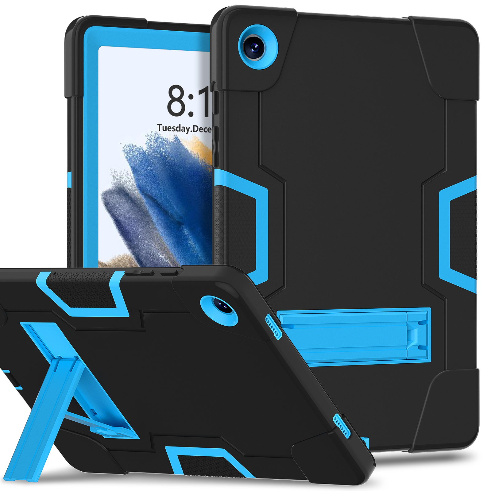 Kids Case Sock Proof Stand Tablet Cover för Samsung Galaxy Tab A9 8.7 SM-X110 X115 X117 A9 Plus 11-tum SM-X210 X216 X218