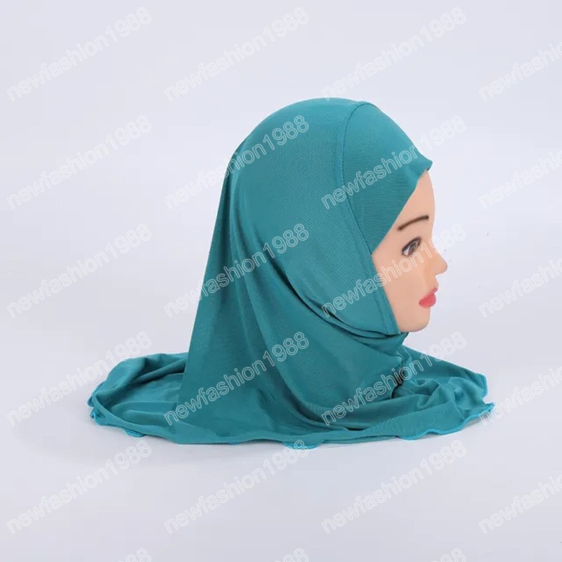 Akcesoria do włosów Ramadan One Piece Hidżab szalik muzułmańskie dzieci dziewczyny szalik chusta na głowę sahwl owinięcie islamska modlitwa czapka kapelusz arabski okładka głowy czapek nakrycia głowy