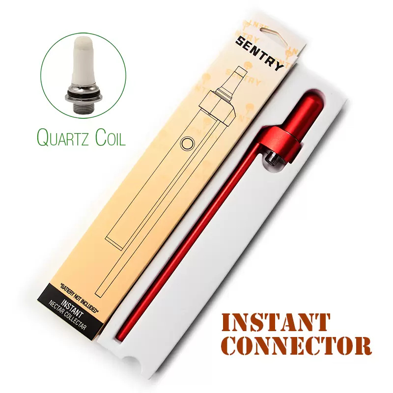 SENTRY Authentieke wascartridge voor 510 draadbatterij Quartz Coil Dry Herb Vaporizzer Optionele waxpen