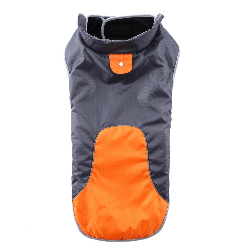 Hondenkleding Waterdicht vest Hondenjack met riemring Huisdierenjas voor wandelen Waterafstotende reflecterende trui voor klein medium groot, oranje