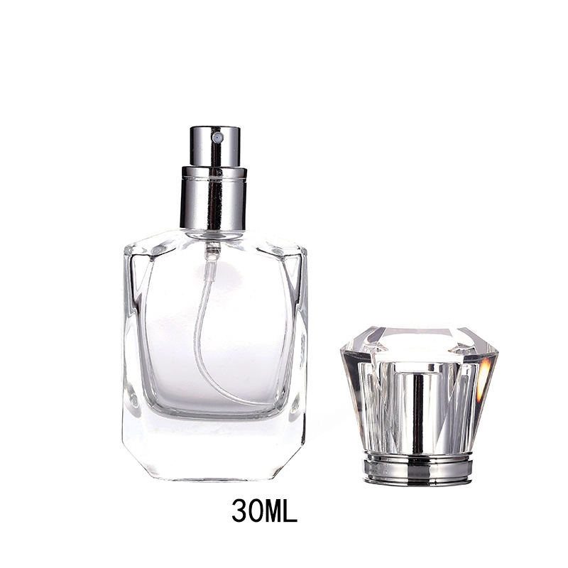 /lote 30 ml transparente vidro perfume garrafa recarregável garrafa de vidro garrafa de pulverizador de vidro de vidro vazio vazio