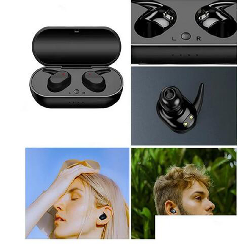 Y30 Y50 TWS Słuchawki Bluetooth 5.0 Bezprzewodowe słuchawki douszne Sterowanie dotykowe Sport w uchu Bezprzewodowy zestaw słuchawkowy stereo dla systemu Android IOS Telefon komórkowy Max Sumsang XiaoMi Vs A6s 4