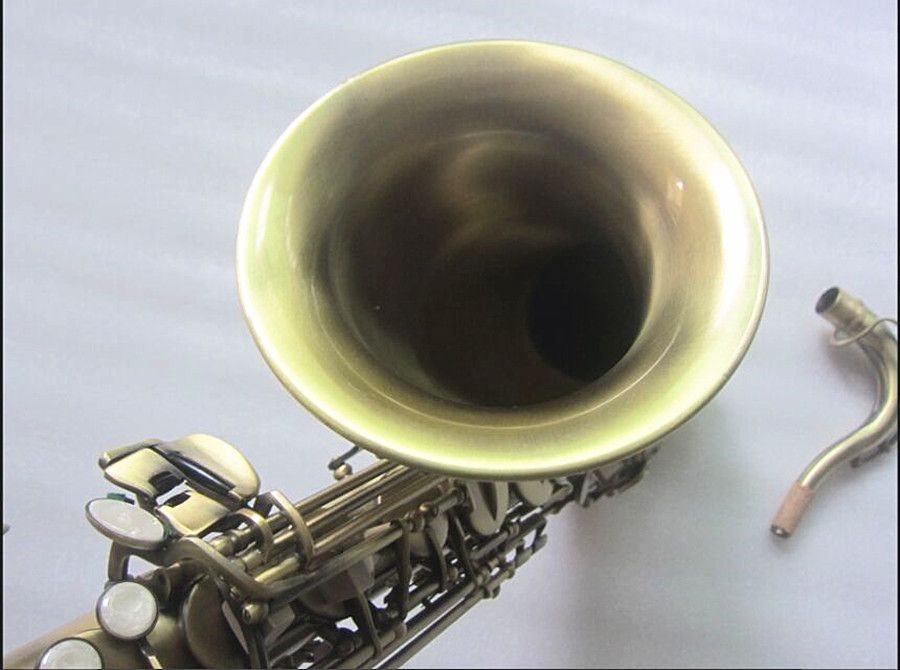 Saxophone ténor professionnel T-992 haute qualité B plat saxophone ténor en cuivre Antique jouant avec étui