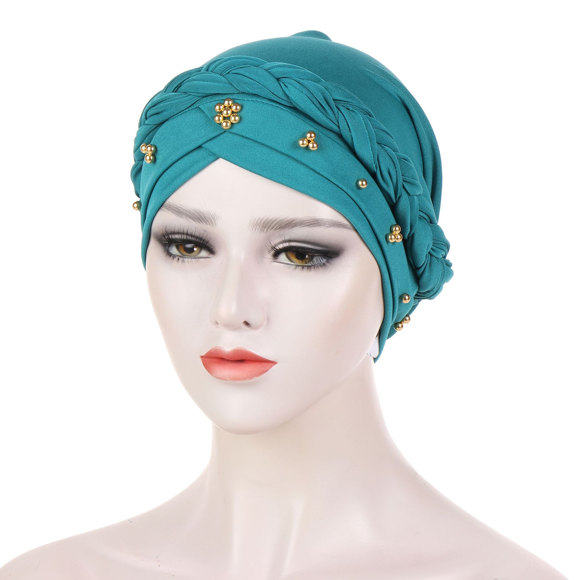 Écharpe de tête pour les femmes musulmanes en coton solide turan capot hijab caps inner hijabs féminin musulman arabe wrap turbantes