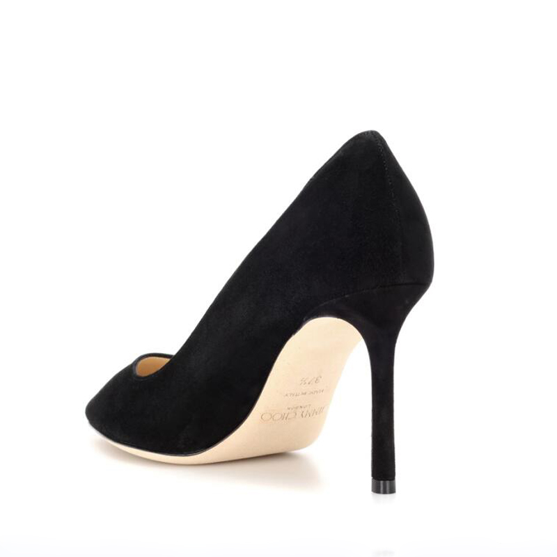Moda kadın sandalet pompaları Londra Romy 85 Süet İtalya Yapıldı Ünlü Siyah Mavi Saçlı Ayak Parmağı Sığ Tasarımcı Zarif Akşam Elbise Sandal Yüksek Topuklu Kutu Eu 35-43