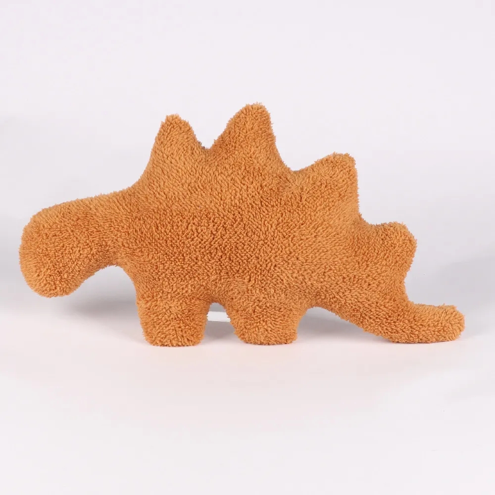 Hot-selling nieuwe Dino Chicken Nugget knuffel kip blok dinosaurus serie Stalen draak pestkop draak pluche pop speelgoed Gratis UPS