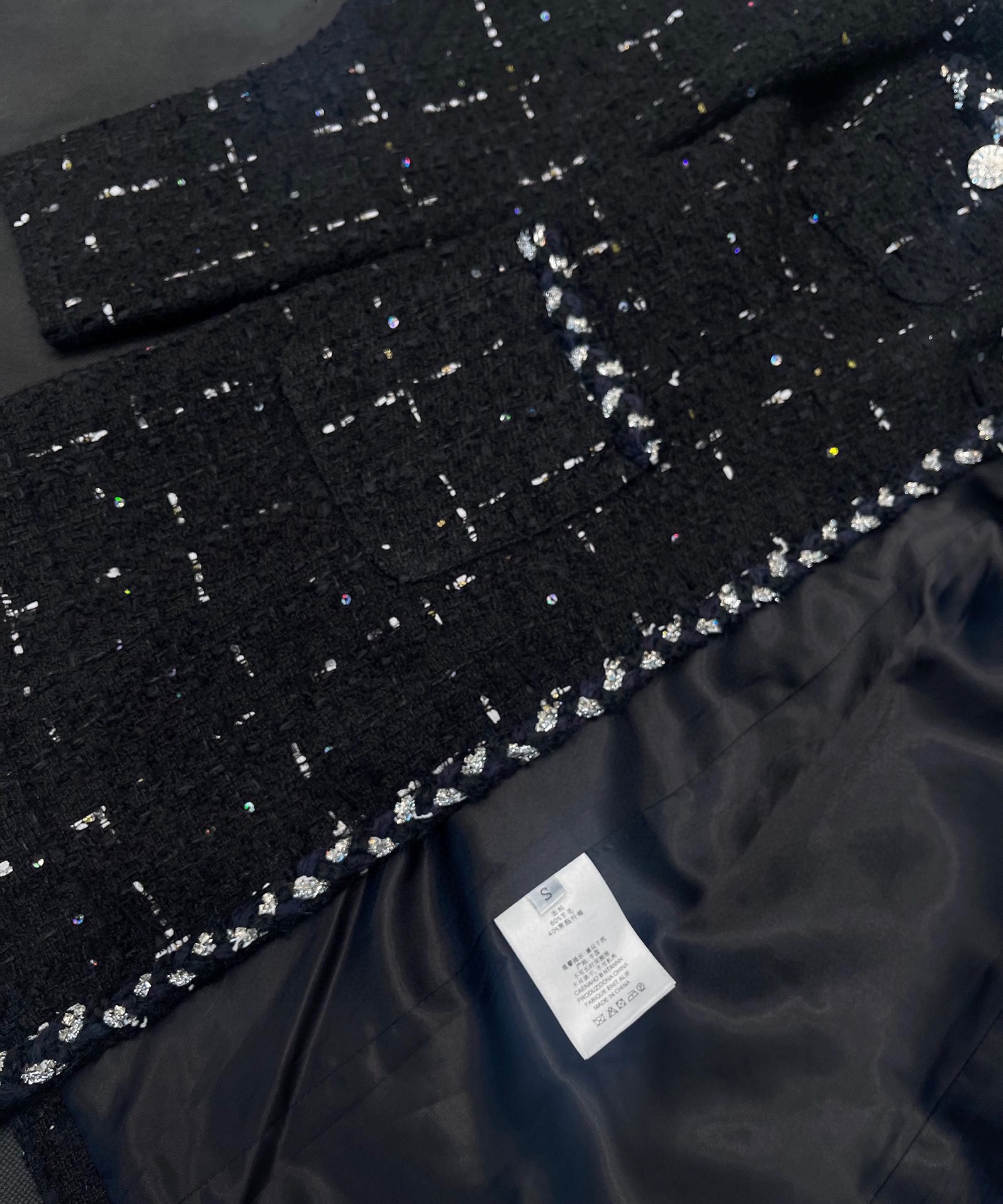 Robe mi-longue tissée à carreaux noirs pour femme, jupe mi-longue, col en v, manches longues, ligne a, nouvelle collection automne/hiver 2023
