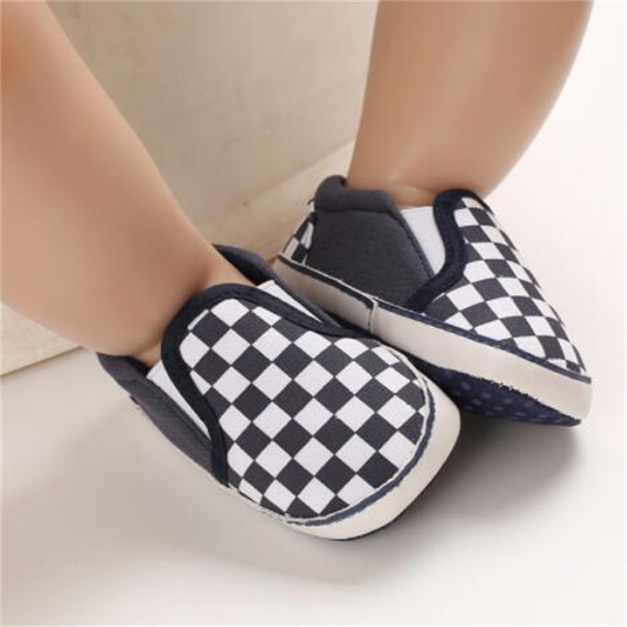 First Walkers Newborn Baby Crib Shoes Infant Prewalker Girl Boy Anti Slip Canvas Sneaker Toddler Kids Trainers