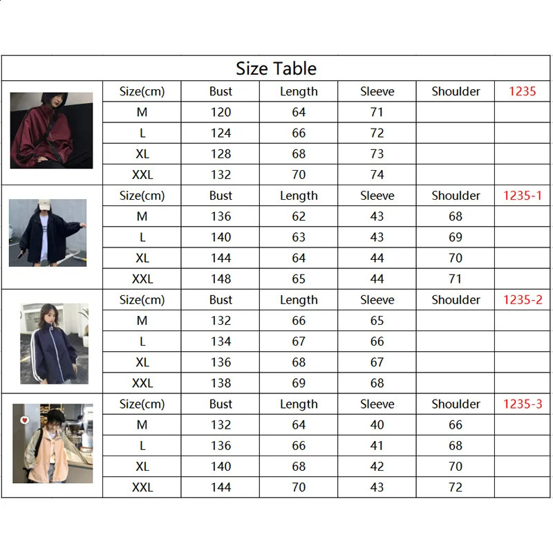 Women's Jackets Oversize Jacket 2023 BF Style Chic Harajuku Sunproof Korean Windbreaker Coats Zipper Streetwear Spring Outwear 231109