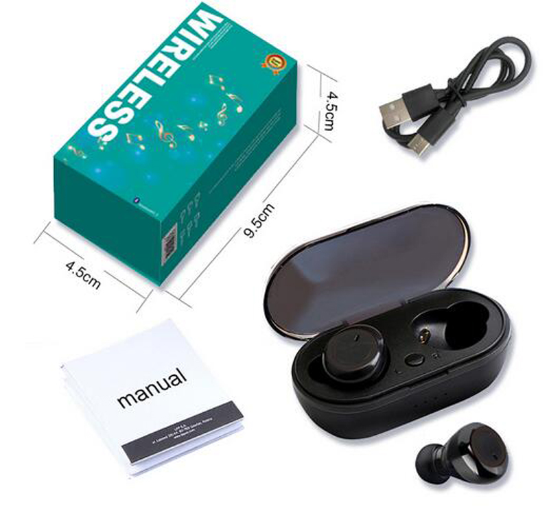 Y30 Y50 TWS Bluetooth 5.0 Écouteurs Écouteurs sans fil Contrôle tactile Sport dans l'oreille Stéréo Casque sans fil pour Android IOS Téléphone portable Max Sumsang XiaoMi Vs A6s 4