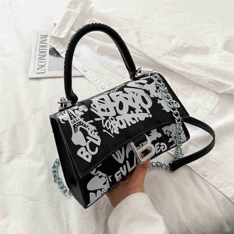 Designer Top Design Bolsas de luxo de alta qualidade Mensageiro de ombro Graffiti de lazer coreano