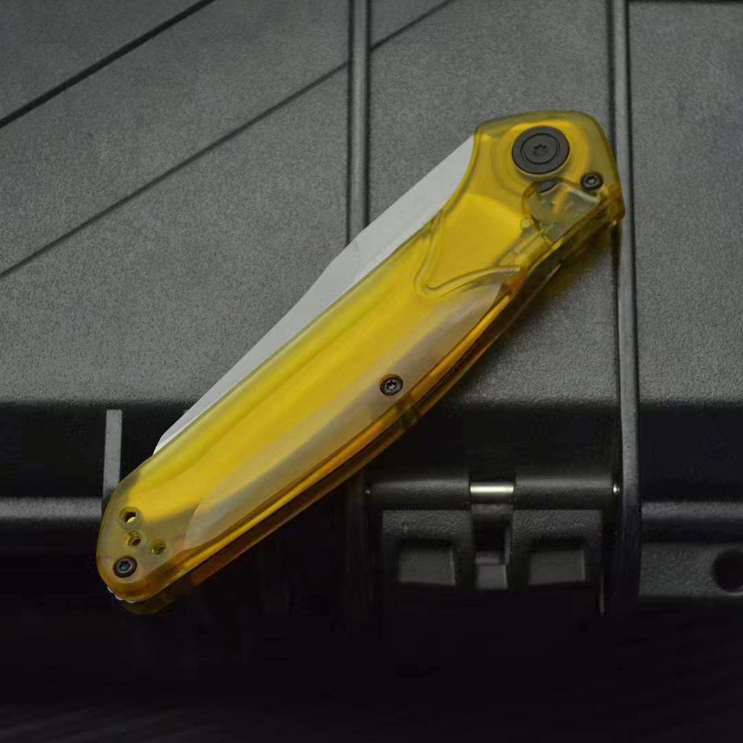 Специальное предложение BM 9400 АВТО Тактический нож D2 Каменное моющее лезвие PEA Пластиковая ручка EDC Карманные складные ножи с розничной коробкой