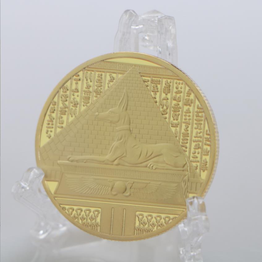 Arts and Crafts Commemorative coin of ancient Egyptian pharaoh Anubis commemorative coin gold coin