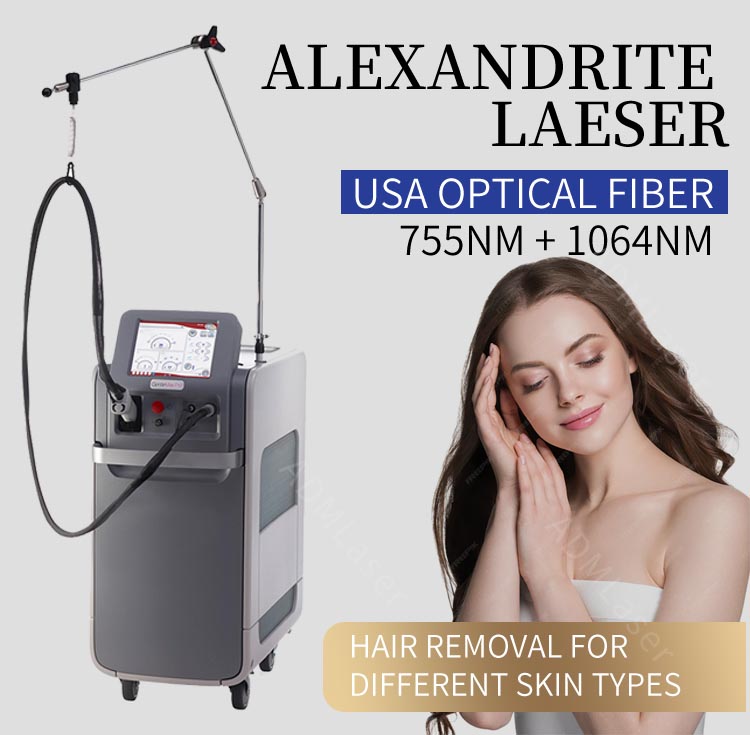 Alex Max 755nm Alexandrite laser schoonheid apparatuur yag 1064nm lange pluse ontharing voor alle huidtype donkere huid met verzendkosten