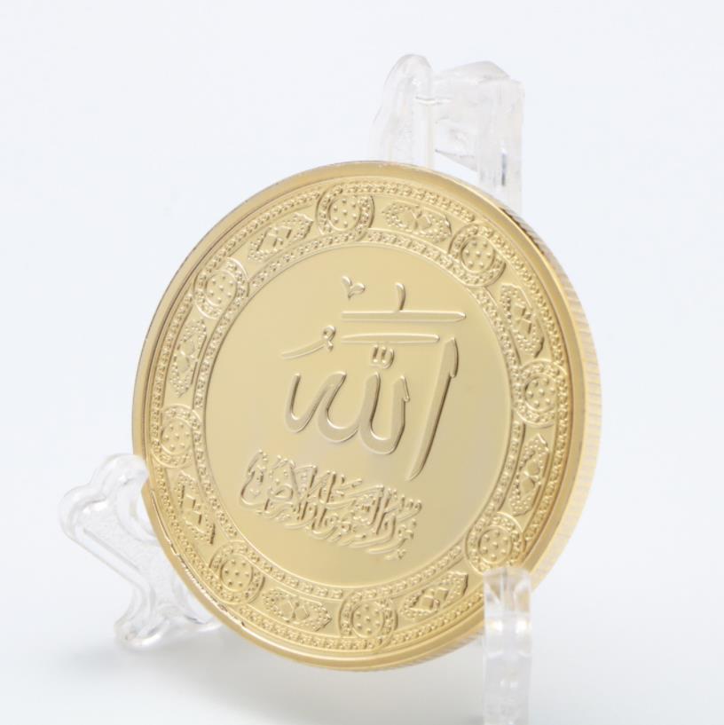 Konst och hantverk Guldpläterat minnesmynt från Saudi Palace Commemorative Medal