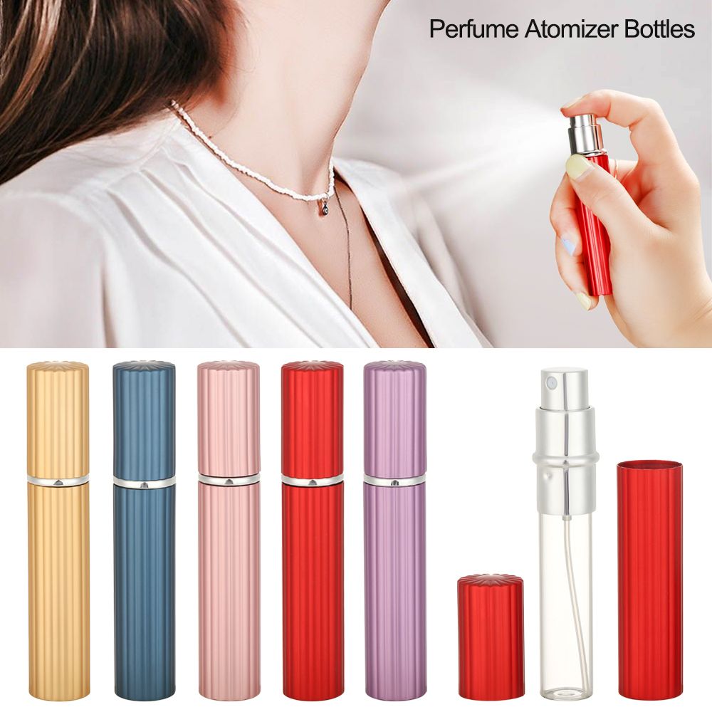 8ml New Aluminum Perfume Bottle Spray Empty Glass Split Portable Perfume Small Bottle