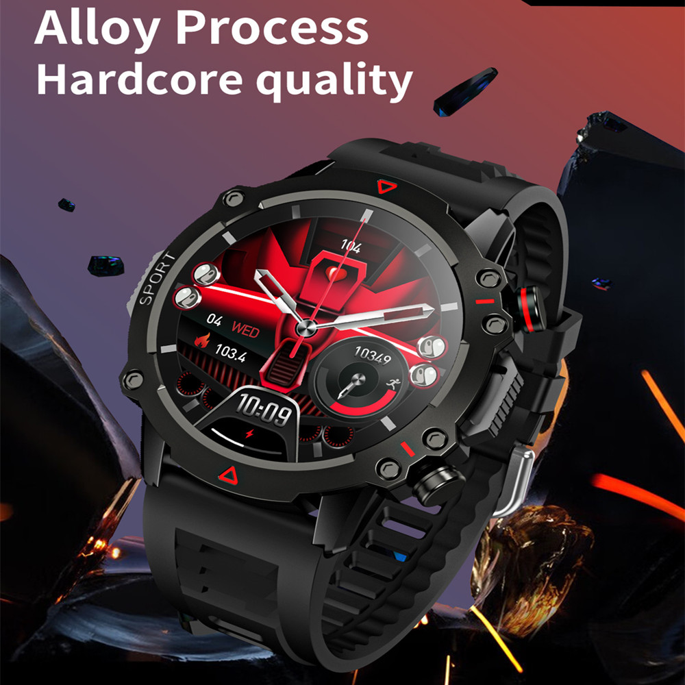 1.53 AMOLED TF10 PRO Outdoor Rugged Military BT Call Smart Watch Sports Fitness Tracker Heart Monitor For Android IOS