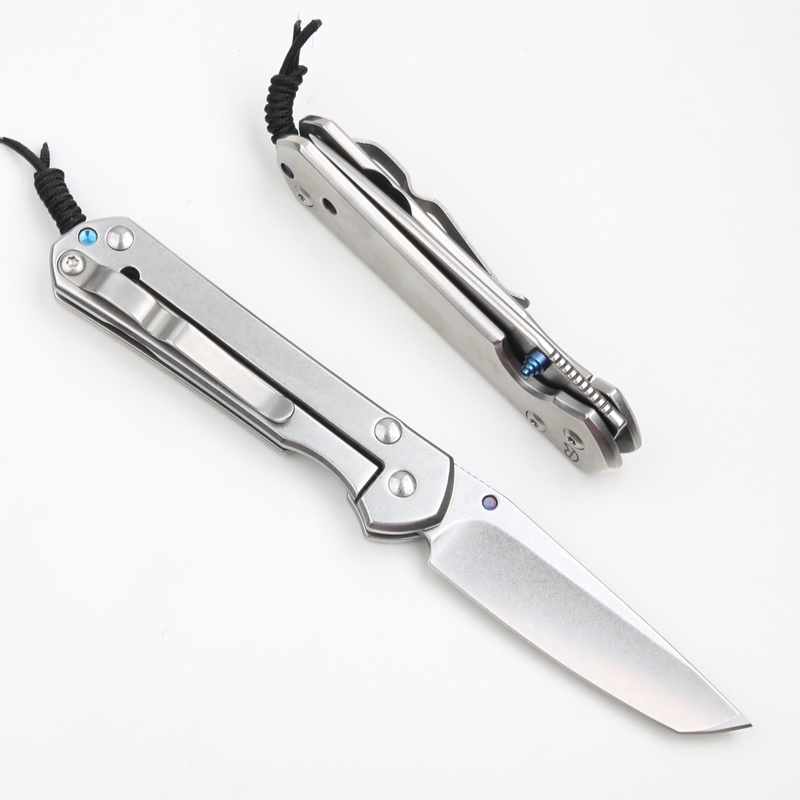 Haute qualité classique Sebenza 21 petits couteaux CR couteaux pliants 5CR15Mov 58HRC pierre lavage Tanto lame poignée en acier inoxydable EDC couteaux cadeaux de poche 112g