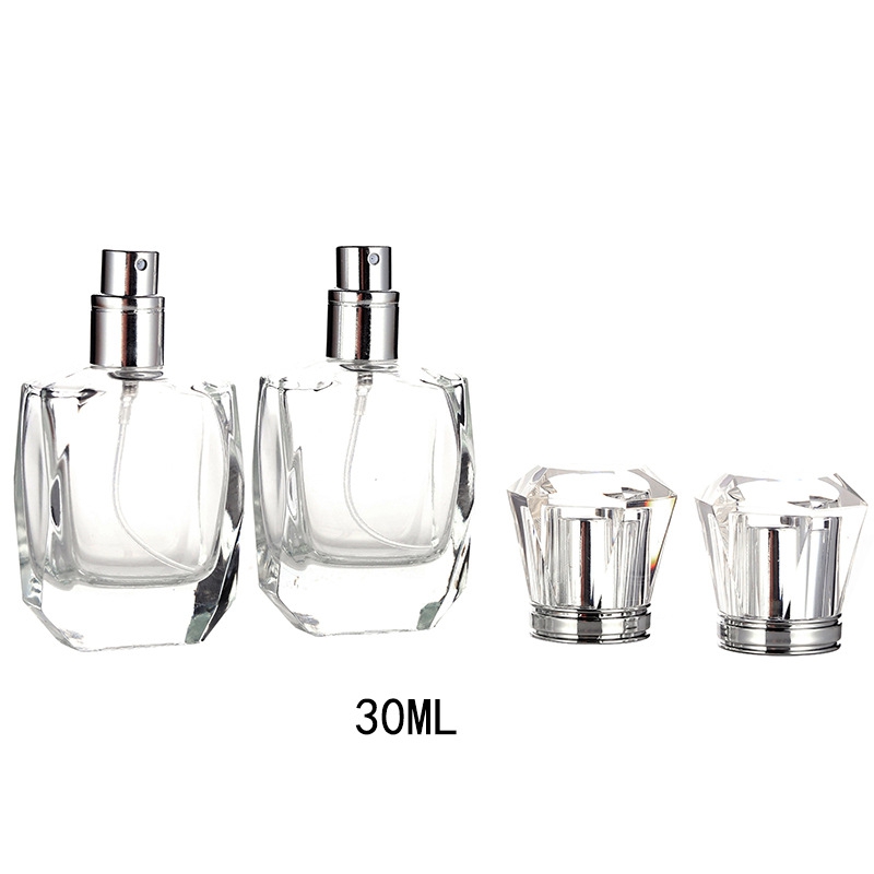 /lote 30 ml transparente vidro perfume garrafa recarregável garrafa de vidro garrafa de pulverizador de vidro de vidro vazio vazio