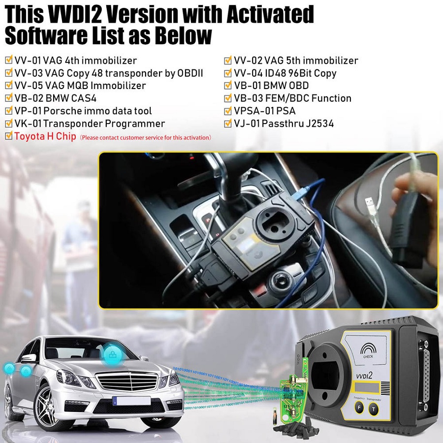 VW/Audi/BMW/Porsche/PSA için Orijinal Xhorse VVDI2 Tam Sürüm Anahtar Programcısı