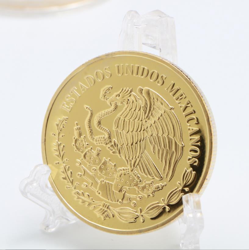 Konst och hantverk American Mexican Eagle Gold Coin Commemorative Medal