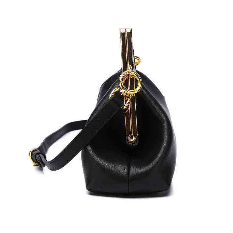 2024 Nieuwe Designer Dames Crossbody Schouder en diagonale dwarshand textuur Hardware Clip Cow Lederen Bag