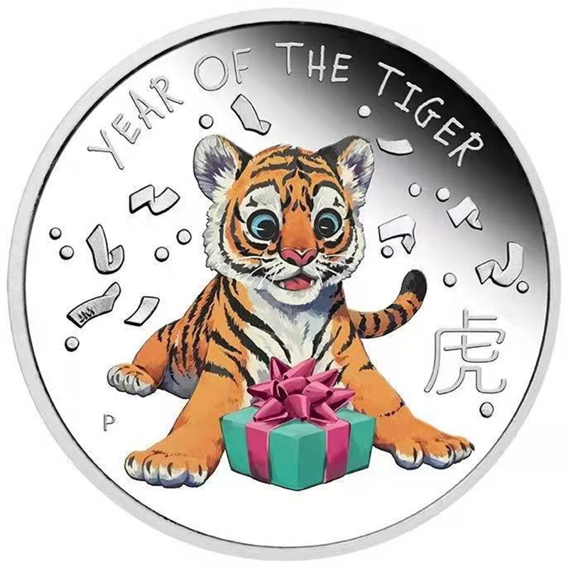 Konst och hantverk 2022 Ny Tiger Coin Foreign Trade
