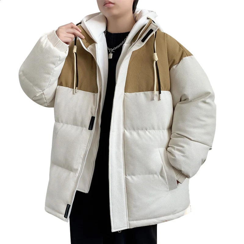 Herren Daunenparkas Winterjacken Männer Mäntel Baumwolle gepolstert Oversize 6XL 7XL 8XL Plus Size verdicken warme Windschutz mit Kapuze lose männliche Mantel 231109