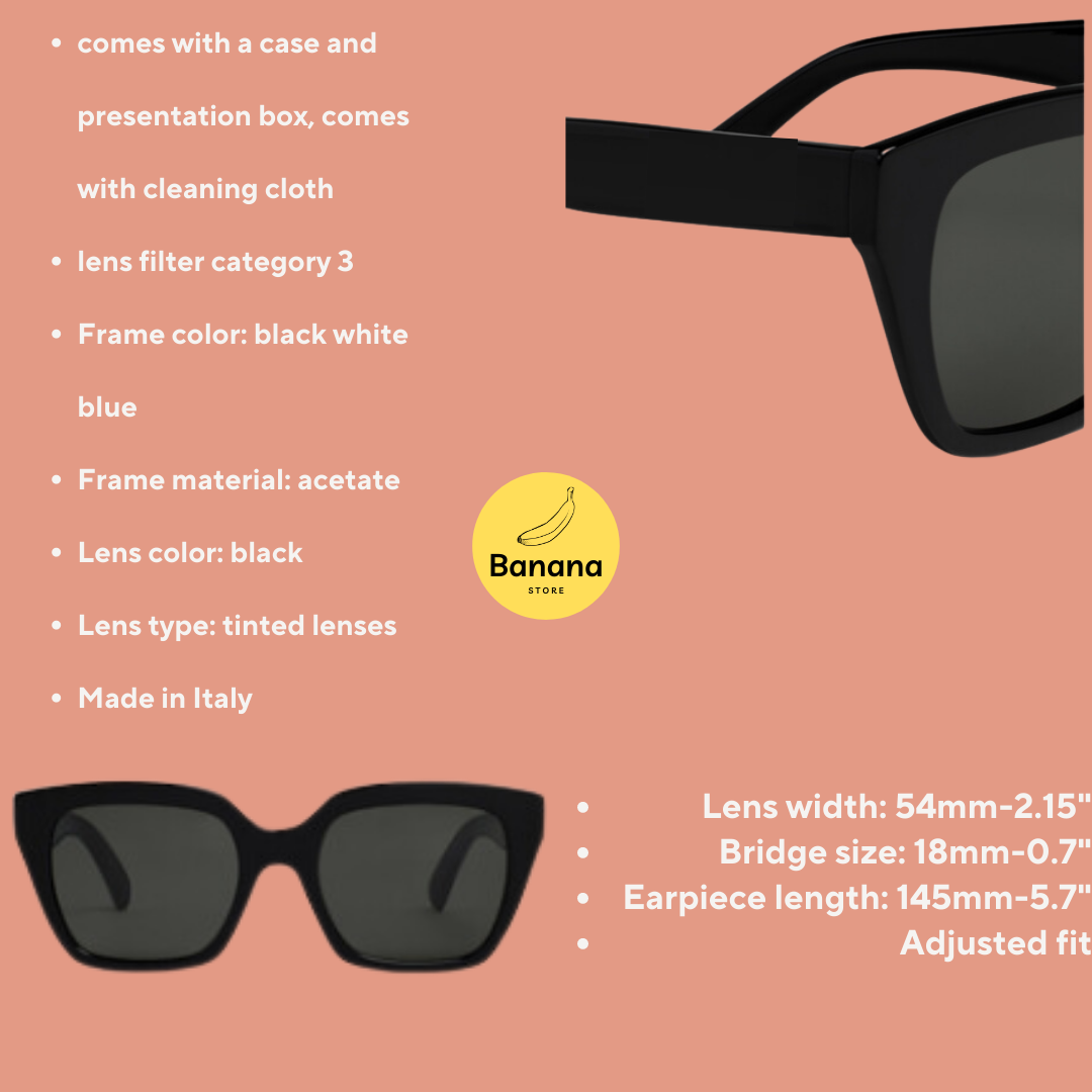 Polarized Sunglasses for Women Square Retro Trendy Sunglasses 100% UV Protection. Leading Brand From Paris with Full Package, Made in Italy. 40197 Model.