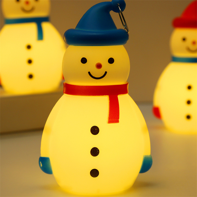 Kerst LED Sneeuwpop Licht Decoratie Draagbare Nachtverlichting Nieuwjaar Kindercadeaus Vakantie Feest Woondecoratie