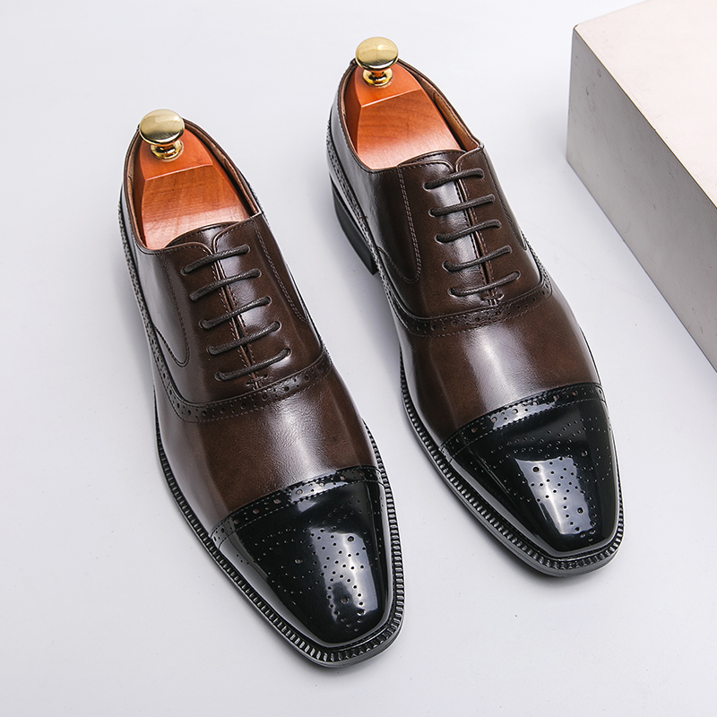 Мужская повседневная обувь, 2024 г., офисная деловая модельная обувь с острым носком на плоской подошве, мужская классическая однотонная модная весенне-осенняя обувь